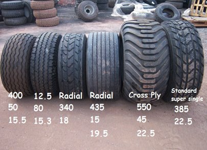 18 trailer tyres