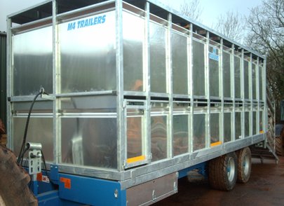 3 cattle trailer side view