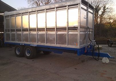 metal cattle trailer