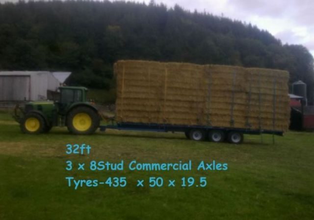 tractors hay bales